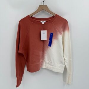 Joy Lab Tie Dye Crewneck Crop Top Sweatshirt Medium Pilates Gorpcore Athleisure